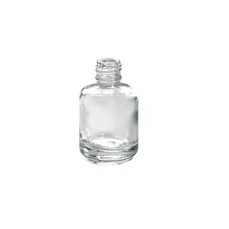 Bouteille en verre transparent pour vernis à ongles avec brosse - Fati Pack Emballage Maroc