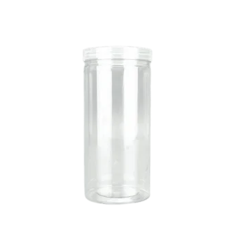 Pots rond En Plastique Transparent avec couvercle twist off en plastique semi-transparents Pour Cosmétiques Et Aliments - Fati P