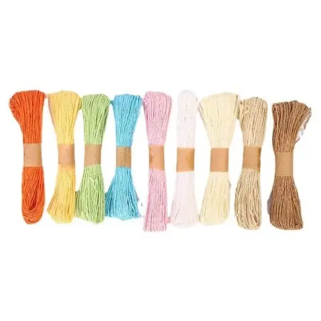 papier raphia, ruban papier, ficelle corde, cordes pour emballage cadeau - Fati Pack Group