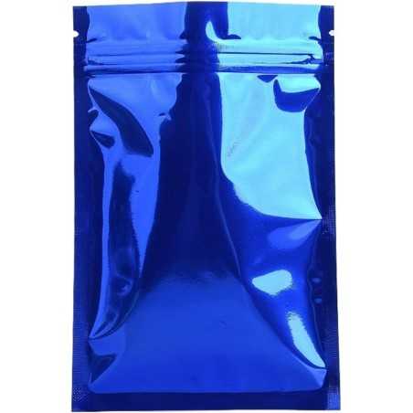 Sachet hermétiques alimentaire en mylar bleu avec fermeture zip - Fati Pack Group