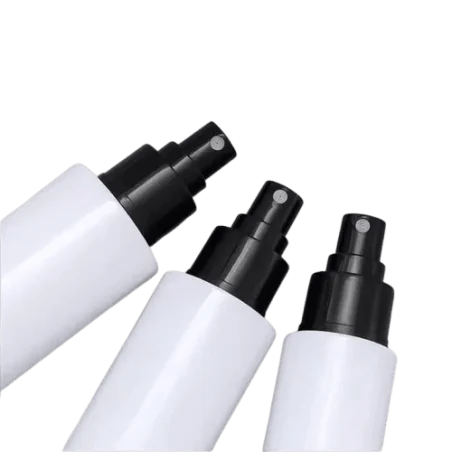 Flacons Pulvérisateurs en Plastique Blanc avec Capuchon Noir - Idéal pour Produits de Beauté - Fati Pack Group