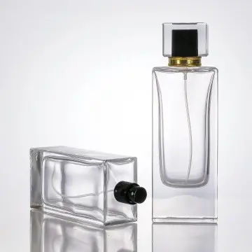 Flacon vaporisateur de parfum carré vide rechargeable en verre - Fati pack packaging Maroc