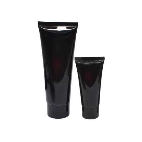 Tube en plastique noir souple avec bouchon à vis pour lotions et crèmes - Fati Pack Group Maroc