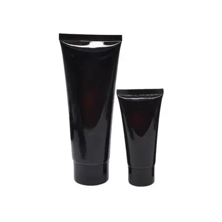 Tube en plastique noir souple avec bouchon à vis pour lotions et crèmes - Fati Pack Group Maroc