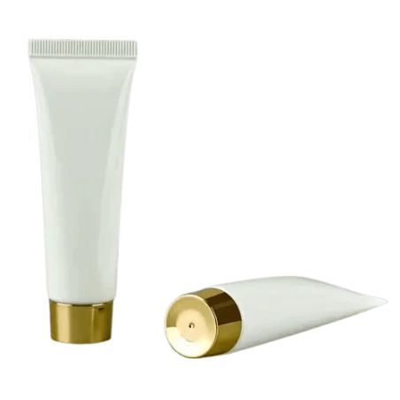 Tube Souple Blanc avec Bouchon à Vis Doré - Fati pack Emballage Maroc