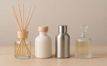 Diffuseurs de parfum : types de flacons et bouchons